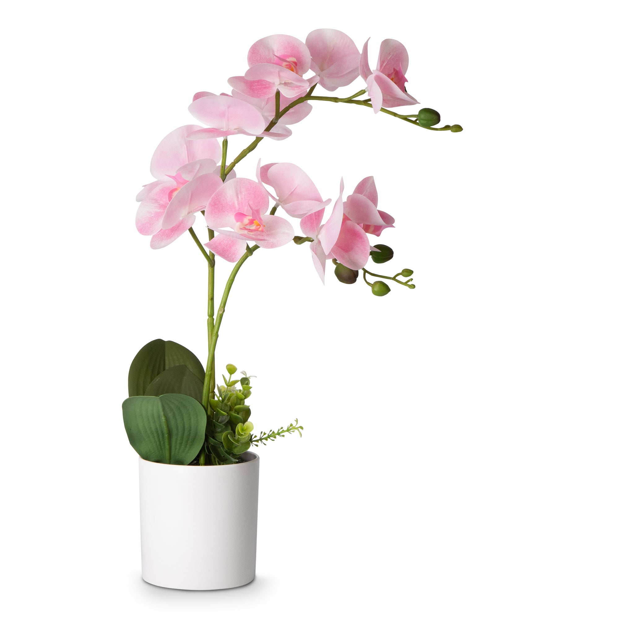 Fake Orchid Artificial Potted Flower Arrangement