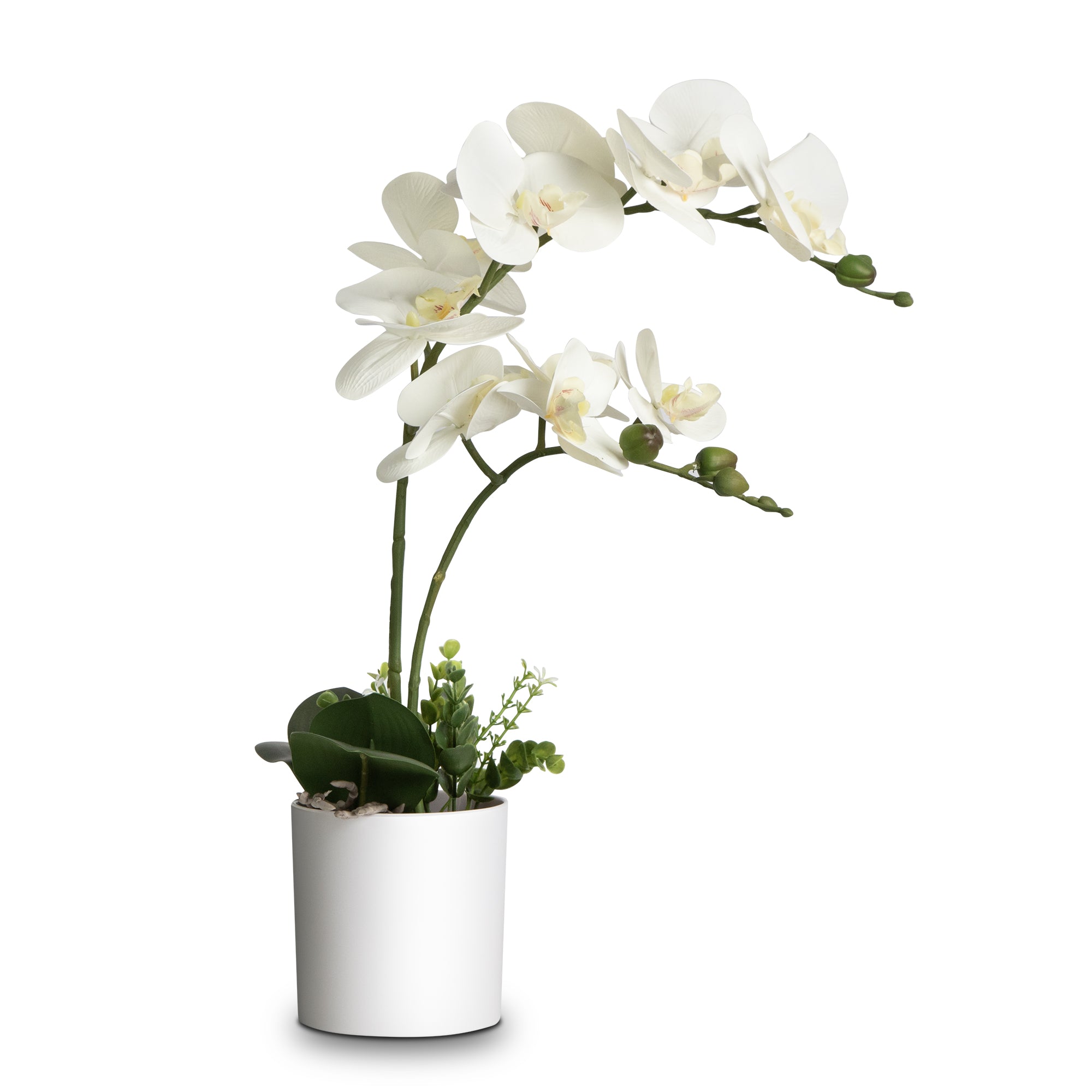 Fake Orchid Artificial Potted Flower Arrangement