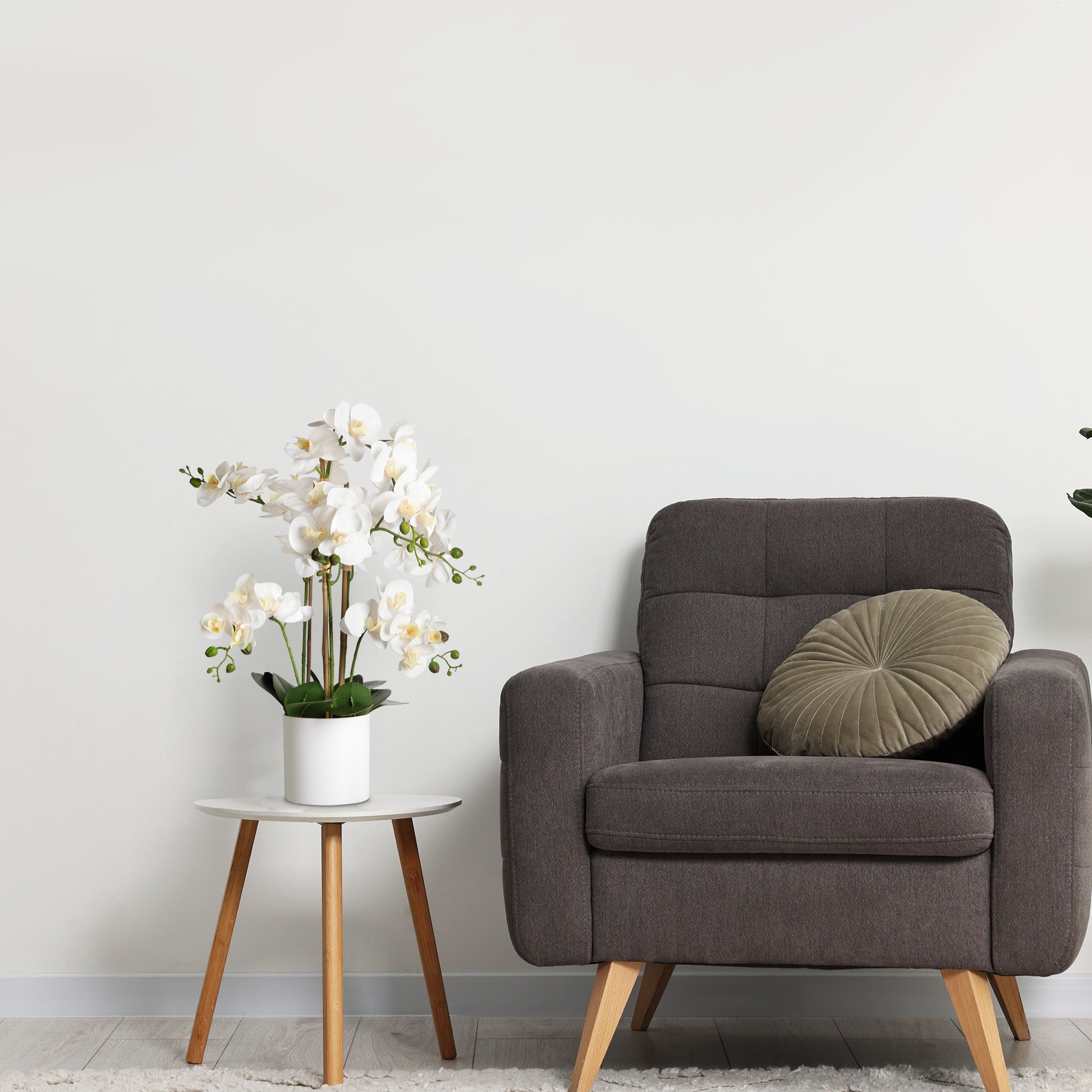 Artificial Orchid Arrangement Fake Flowers for Home Decor