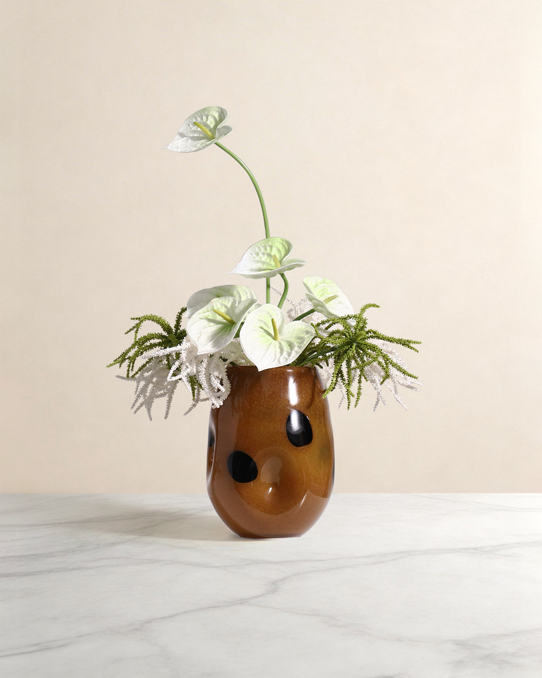 Artistic Floral Table Decor – Glass Vase Set