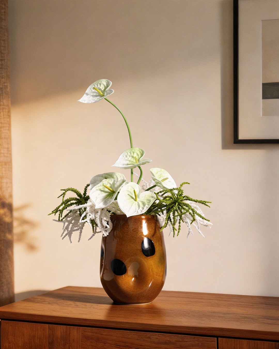 Artistic Floral Table Decor – Glass Vase Set