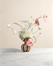 Art Faux Flowers Indoor Vase Set