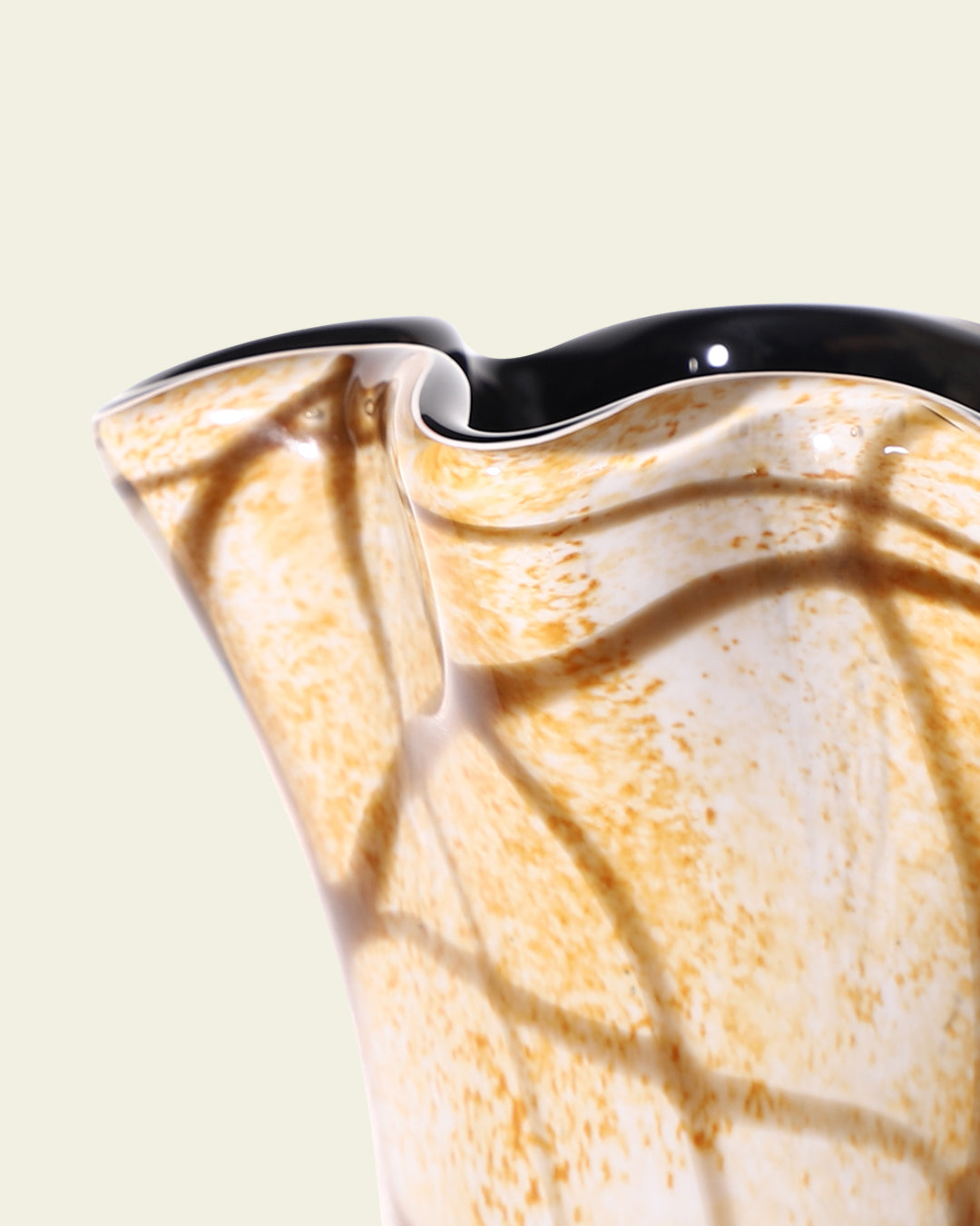 Art Table Floral Arrangement with Glass Vase