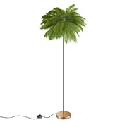 Feather Standing Lamp with 3-Color Cozy Lighting