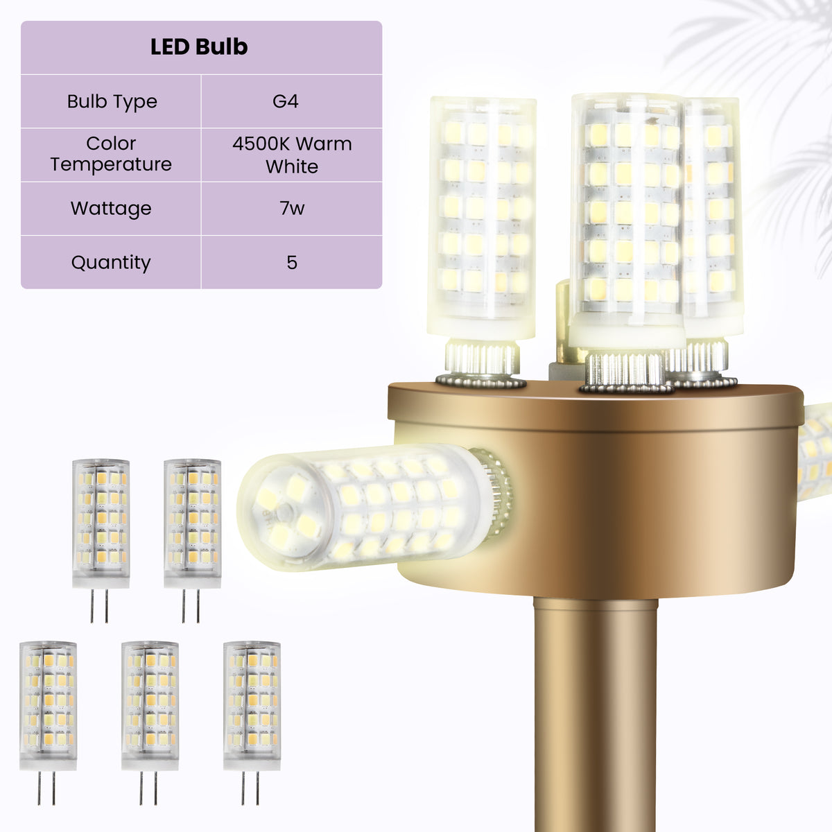 Feathered Standing Lamp with Mood Lighting